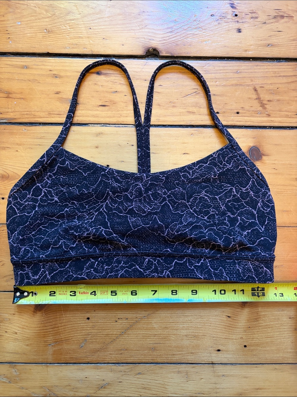 lululemon athletica Black Lace-Pattern Sports Bra